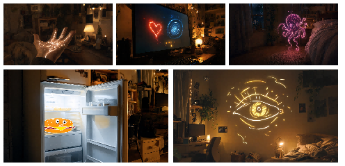 Keyframes and generated video showing smooth transitions using Kling 4.0